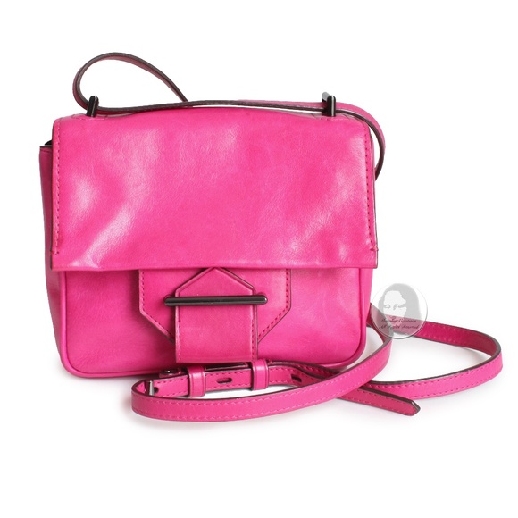 Reed Krakoff Crossbody Bag Standard Mini Pink Leather with Adjustable Strap